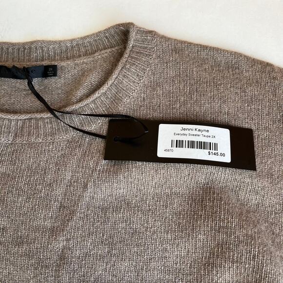 Jenni Kayne Everyday Sweater Taupe Size 2X - Picture 5 of 9